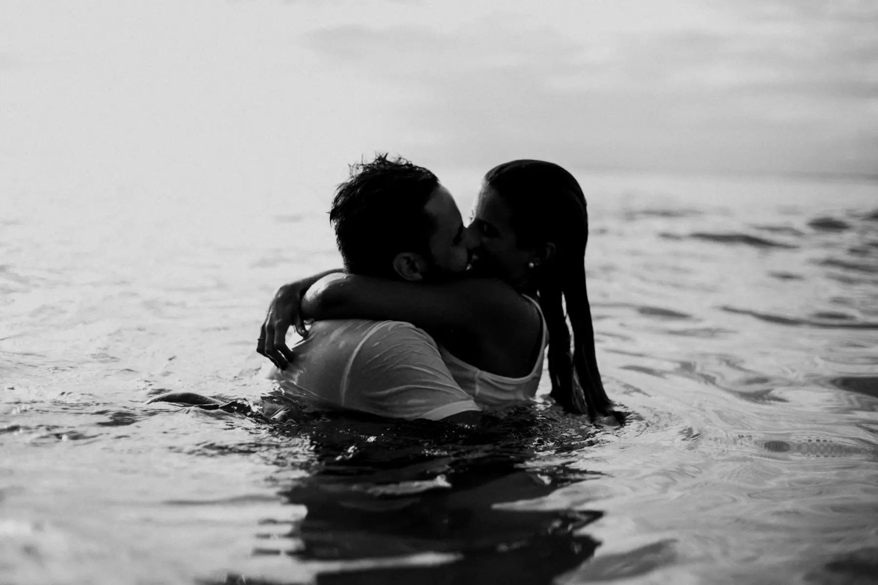 Couple sharing an intimate moment